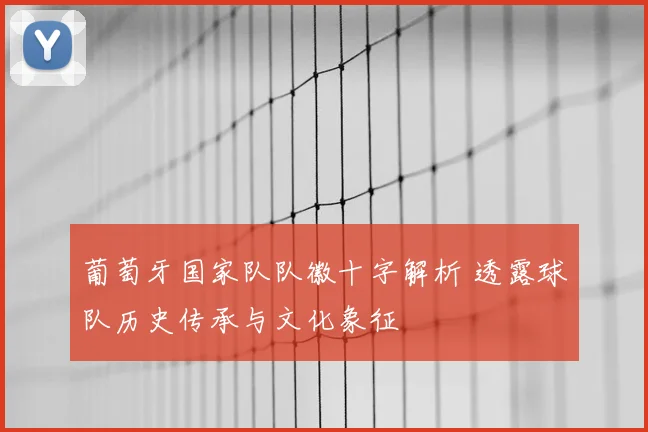 葡萄牙国家队队徽十字解析 透露球队历史传承与文化象征